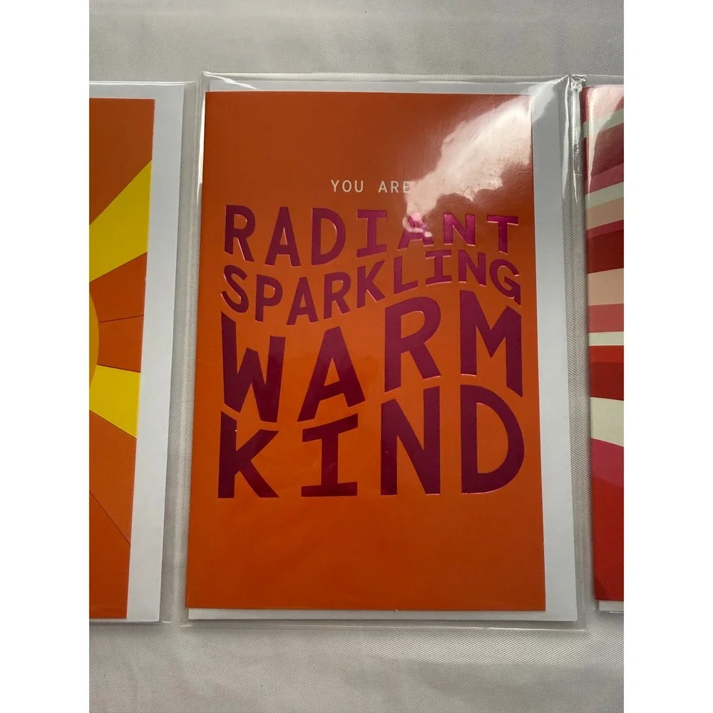 Infinite She Greeting Card Set 3pk You Are Sunshine Radiant Sleigh All Day New